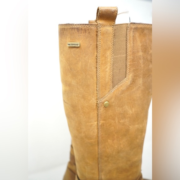 Merrell Tetra Strap Waterproof Boots Shoes Women’s Size 11 Tan Brown Leather - Picture 10 of 10